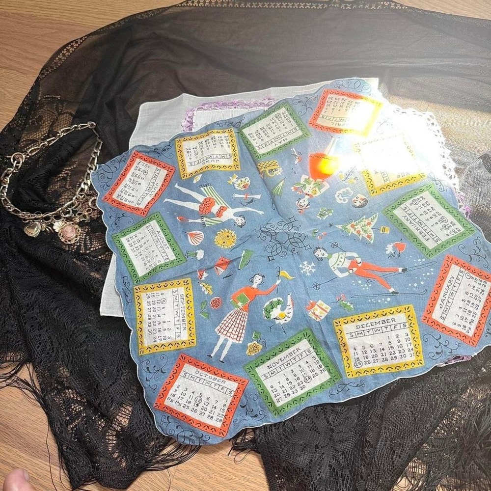 Vintage handkerchief scarf bundle